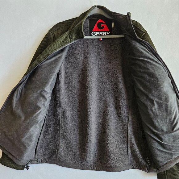 GERRY Woven Jacket Dark Green Full Zip Men's L - Picture 6 of 9